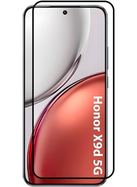 Tempered Glass Screen Protector For Honor X9D 5G – Black Frame, Anti-Dust ESD Technology, Scratch Resistant, Bubble Free Installation, HD Clarity